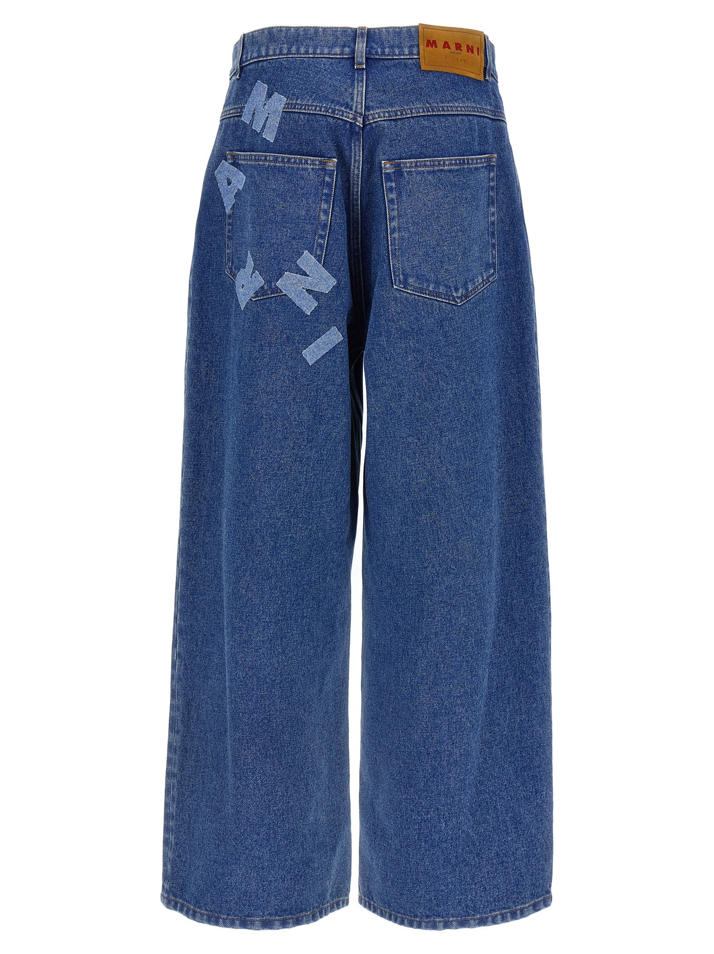 Jeans by Marni for men in cotton denim blue features an sophisticated low rise and relaxed-fit & wide with a precise long, creating a sophisticated and sophisticated silhouette.