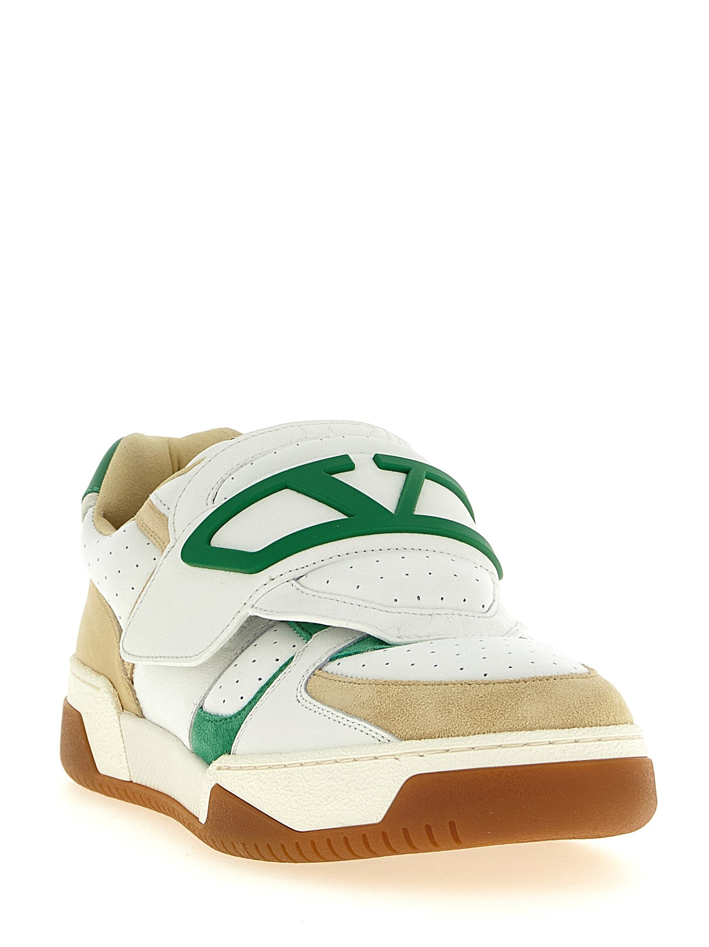 Athletic Sneakers by Valentino Garavani for men in suede calf leather multicolor & signature showcases an impeccable silhouette, defined by an impeccable athletic style design that perfectly captures the essence of the V Logo Men's Athletic Suede Calf Leather Sneakers.