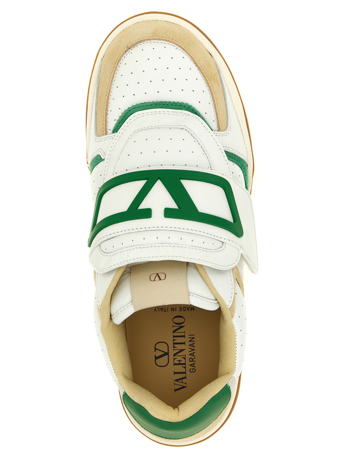 Athletic Sneakers by Valentino Garavani for men in suede calf leather multicolor & signature showcases a architectural silhouette, artfully capturing the essence of the V Logo Men's Athletic Suede Calf Leather Sneakers with its signature architectural athletic style construction.