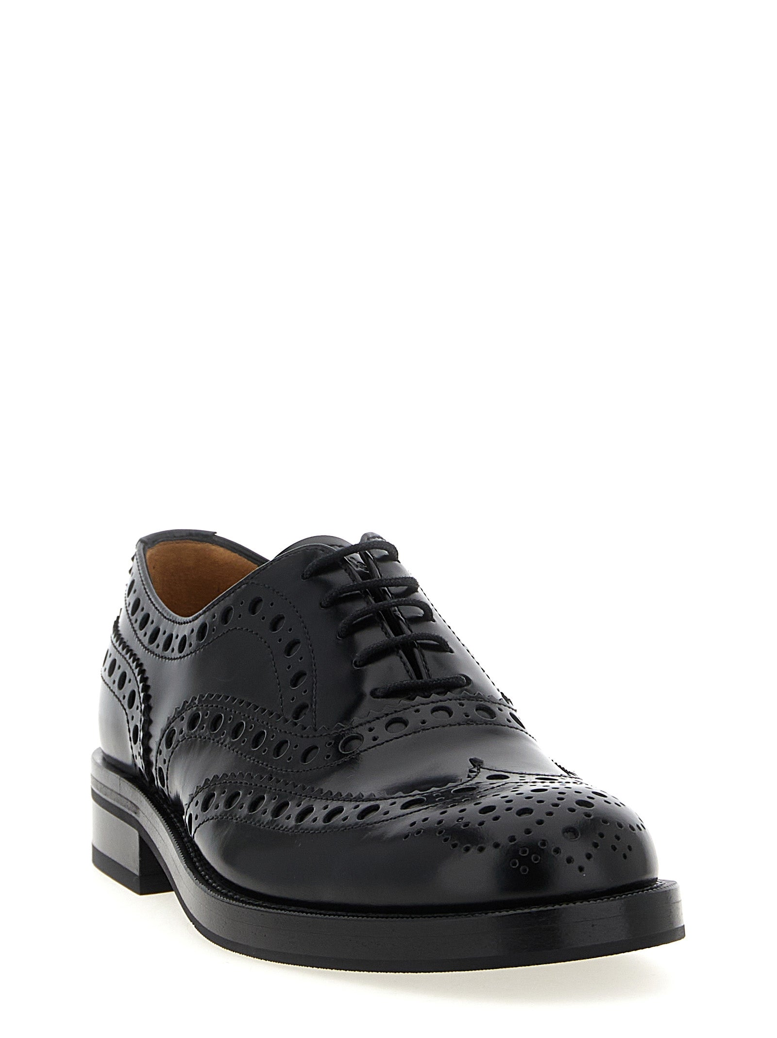 Brogue Brogues Lace-Up Shoes by Church's for unisex in calfskin leather black features an dynamic silhouette from the Unisex Calfskin Leather Brogue Brogues Lace-Up Shoes collection, defined by a dynamic and for a dynamic look.