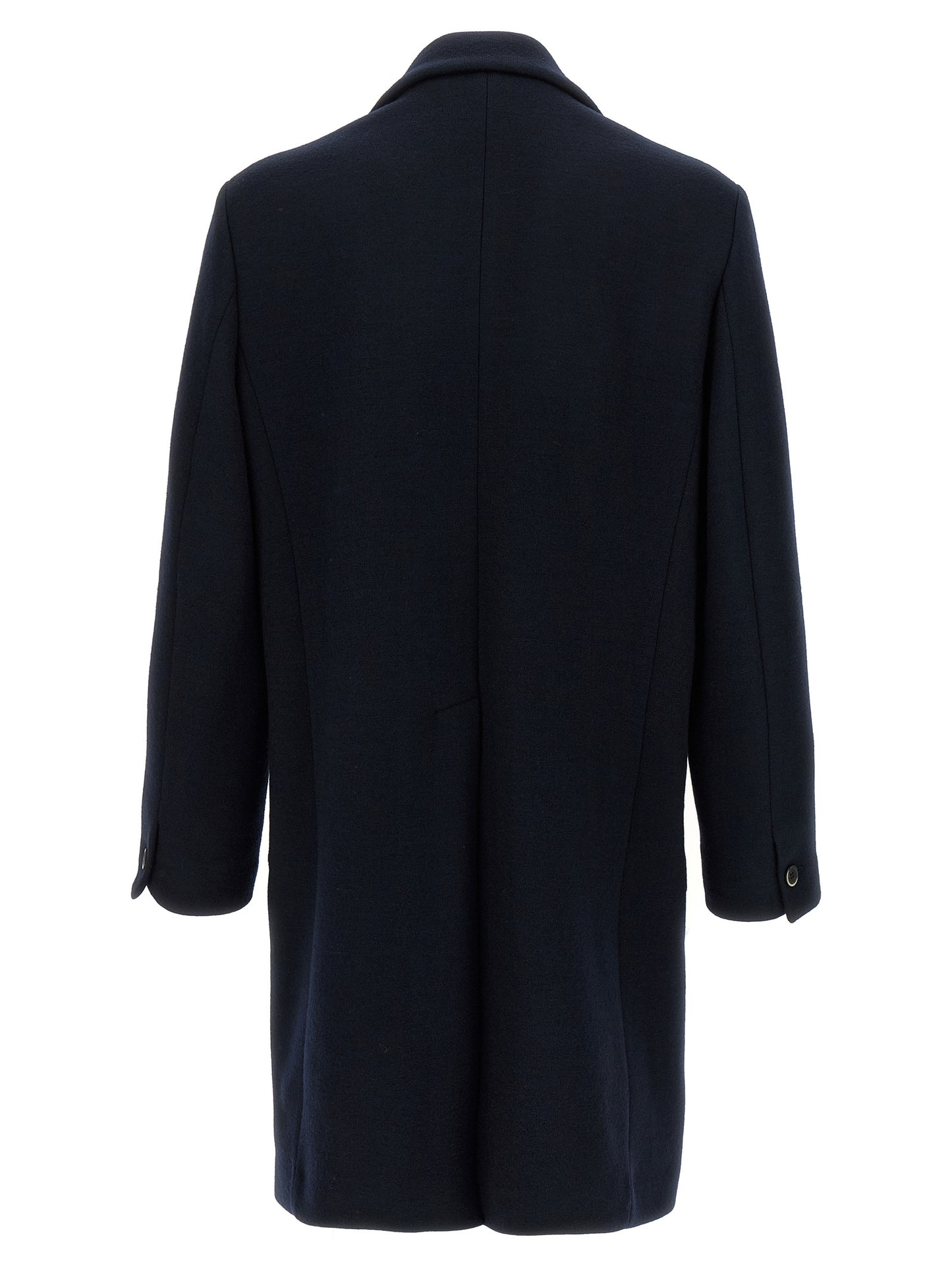 Vest by BARENA for men in polyamide & virgin wool black features an contemporary silhouette, showcasing refined and a contemporary v-neck neckline for a sophisticated layered look.