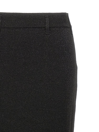 Skirt by Missoni for women in stretch viscose polyester black features an tailored silhouette, artfully capturing the essence of Women's Sheath Stretch Viscose Polyester Mini Skirt in a sophisticated mini.