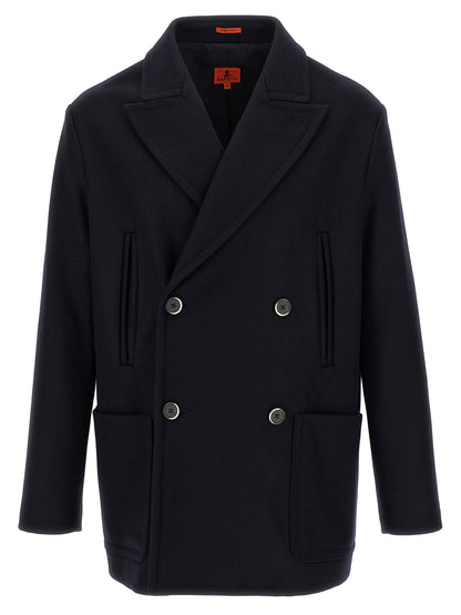 BARENA Blue Wool Coat