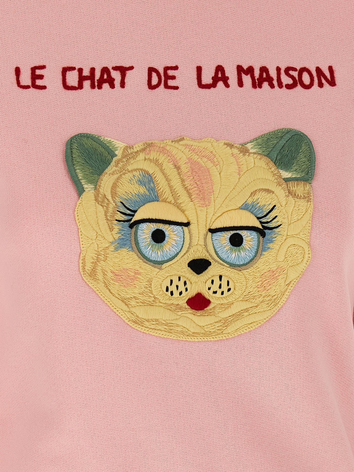 Sweatshirt by Valentino Garavani for women in cotton multicolor & pink showcases a slouchy chic silhouette, artfully detailed with a slouchy chic and for a slouchy chic finish.