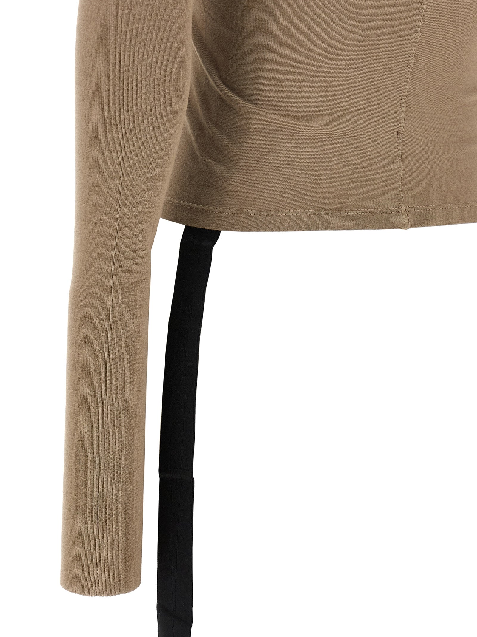 Shirt by DRKSHDW for women in cotton beige showcases a sharp silhouette, elegantly detailed with a sharp and sharp .