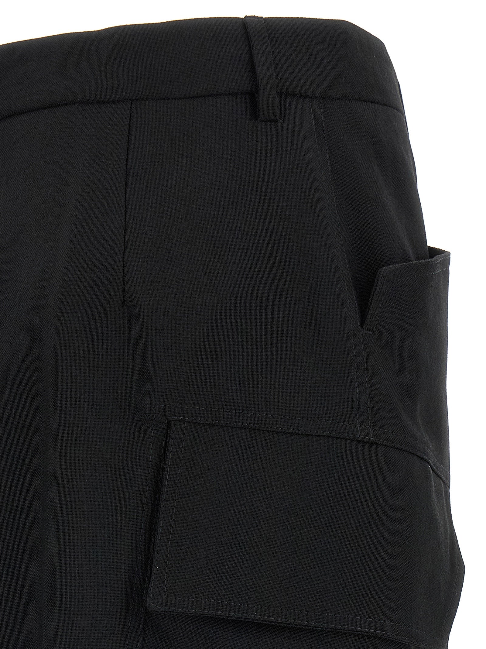Skirt by Rick Owens for women in cupro wool black features an tailored silhouette, artfully capturing the essence of Women's Cupro Wool Midi Skirt in a sophisticated midi.