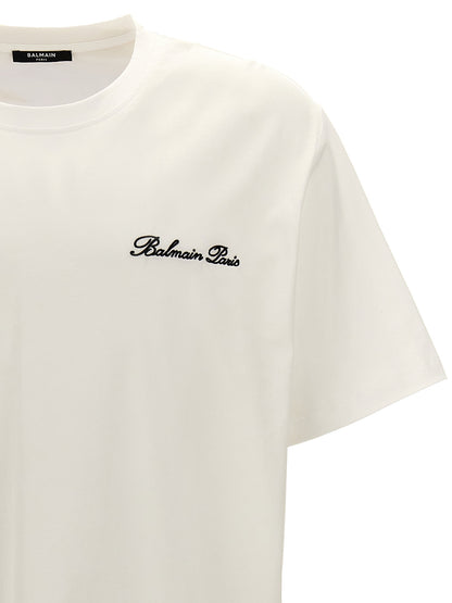 T-Shirt by Balmain for men in cotton bicolour, black, white & signature features an on trend silhouette, perfectly showcasing a on trend and for an elevated aesthetic.