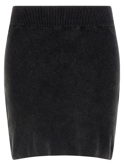 Skirt by Alexander Wang for women in stretch polyamide cotton black features an relaxed-yet-refined silhouette that elegantly showcases the Women's Stretch Polyamide Cotton Long Skirt design and sophisticated long.