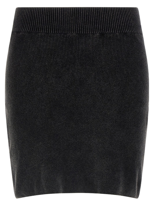 Skirt by Alexander Wang for women in stretch polyamide cotton black features an relaxed-yet-refined silhouette that elegantly showcases the Women's Stretch Polyamide Cotton Long Skirt design and sophisticated long.