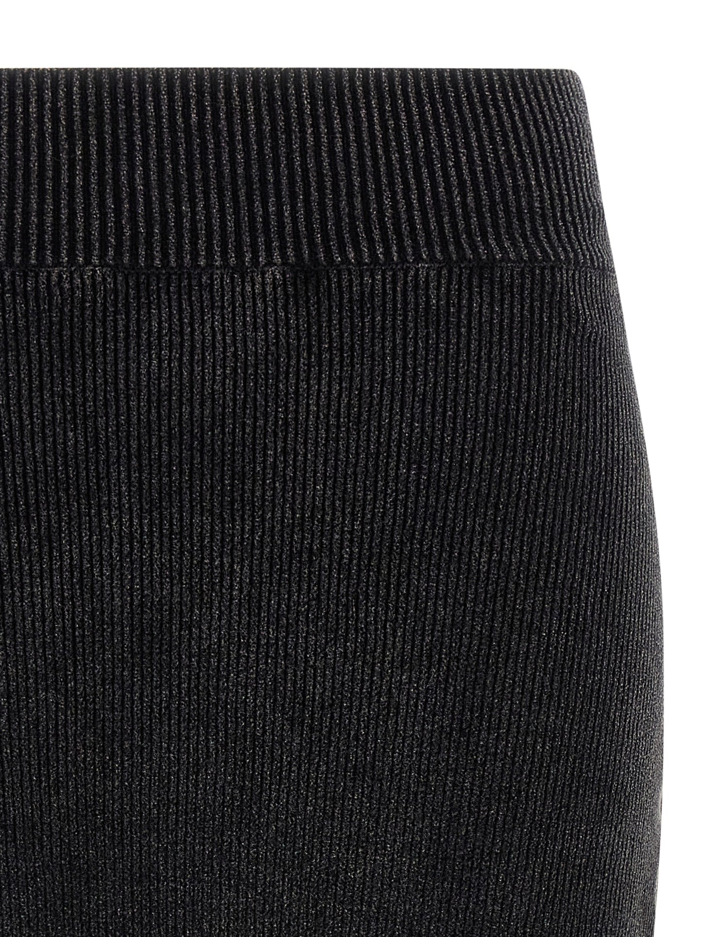 Skirt by Alexander Wang for women in stretch polyamide cotton black features an tailored silhouette, artfully capturing the essence of Women's Stretch Polyamide Cotton Long Skirt in a sophisticated long.