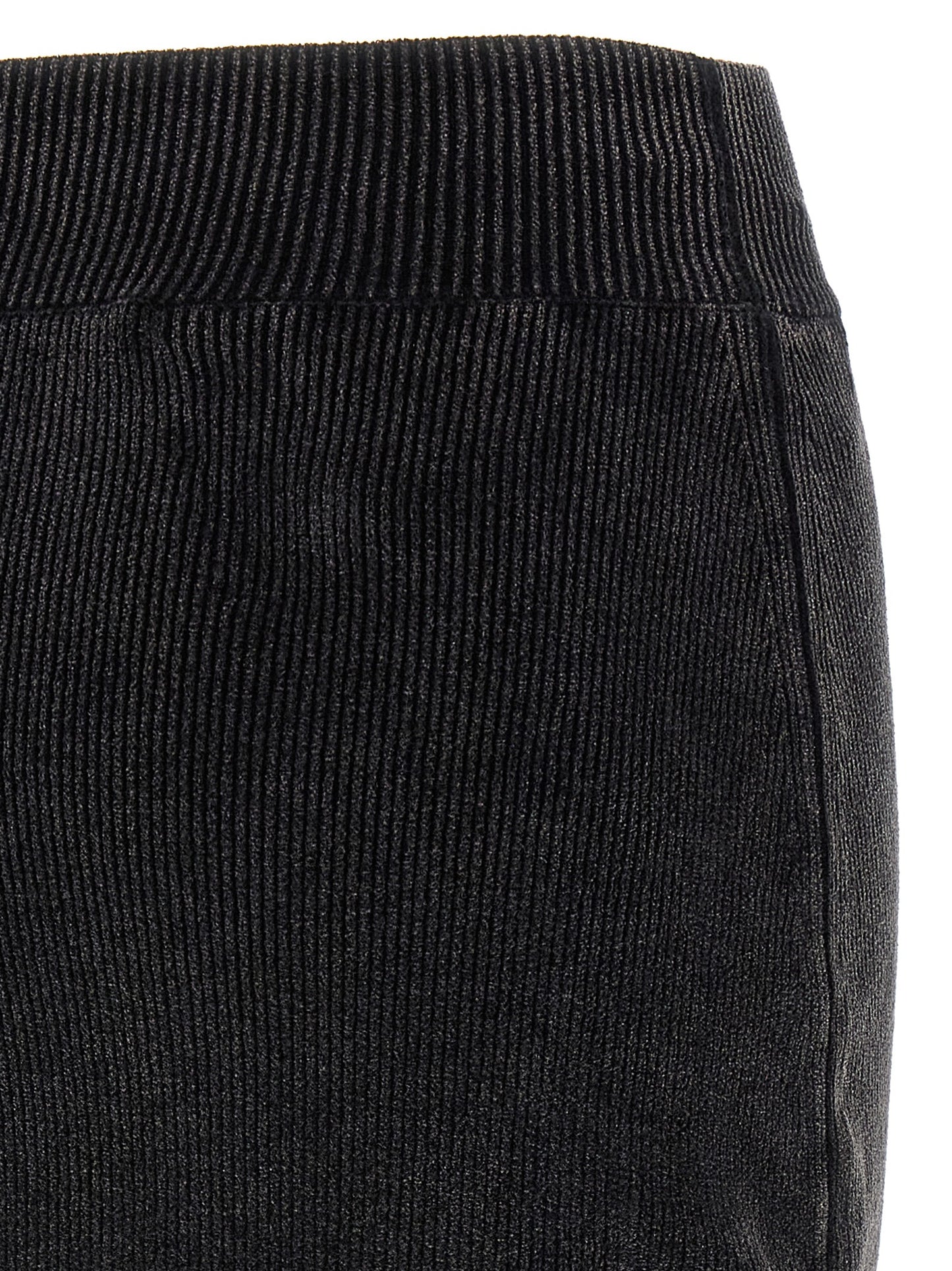 Skirt by Alexander Wang for women in stretch polyamide cotton black showcases a sultry silhouette, elegantly defined by its long and the sophisticated sultry design of the Women's Stretch Polyamide Cotton Long Skirt.