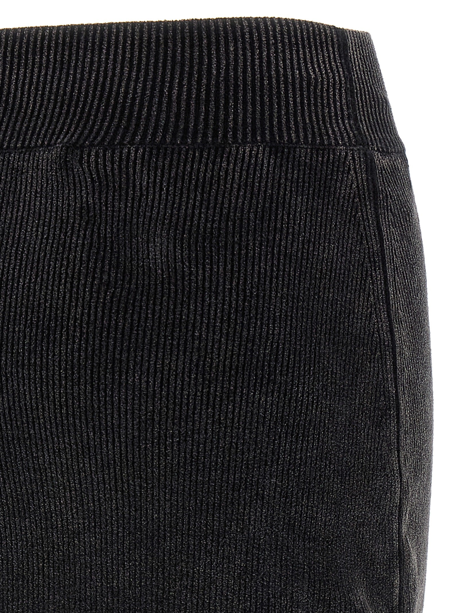 Skirt by Alexander Wang for women in stretch polyamide cotton black showcases a sultry silhouette, elegantly defined by its long and the sophisticated sultry design of the Women's Stretch Polyamide Cotton Long Skirt.