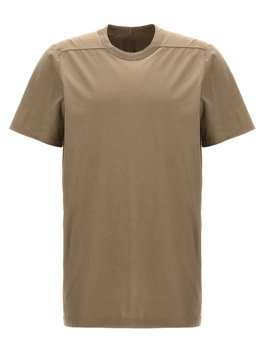T-Shirt by Rick Owens for men in cotton gray showcases a unassuming silhouette, artfully detailed with a refined crew neckline and unassuming for a sophisticated, contemporary look.