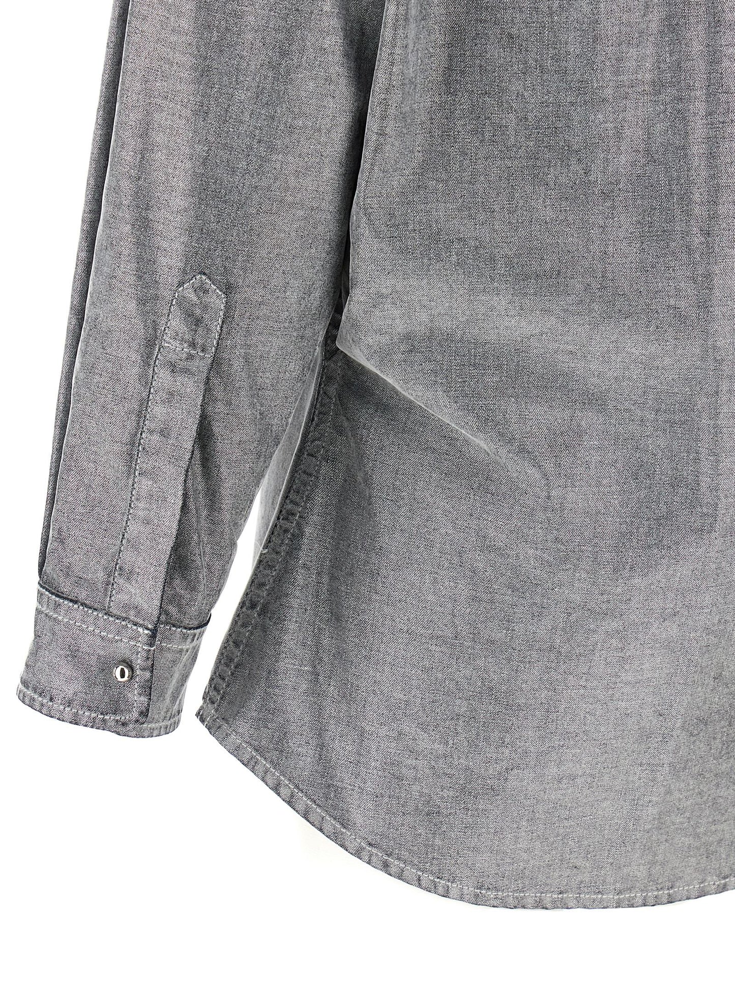 Blouse by Darkpark for women in denim cotton silver presents a discerning silhouette, showcasing a sophisticated and for a truly discerning finish.