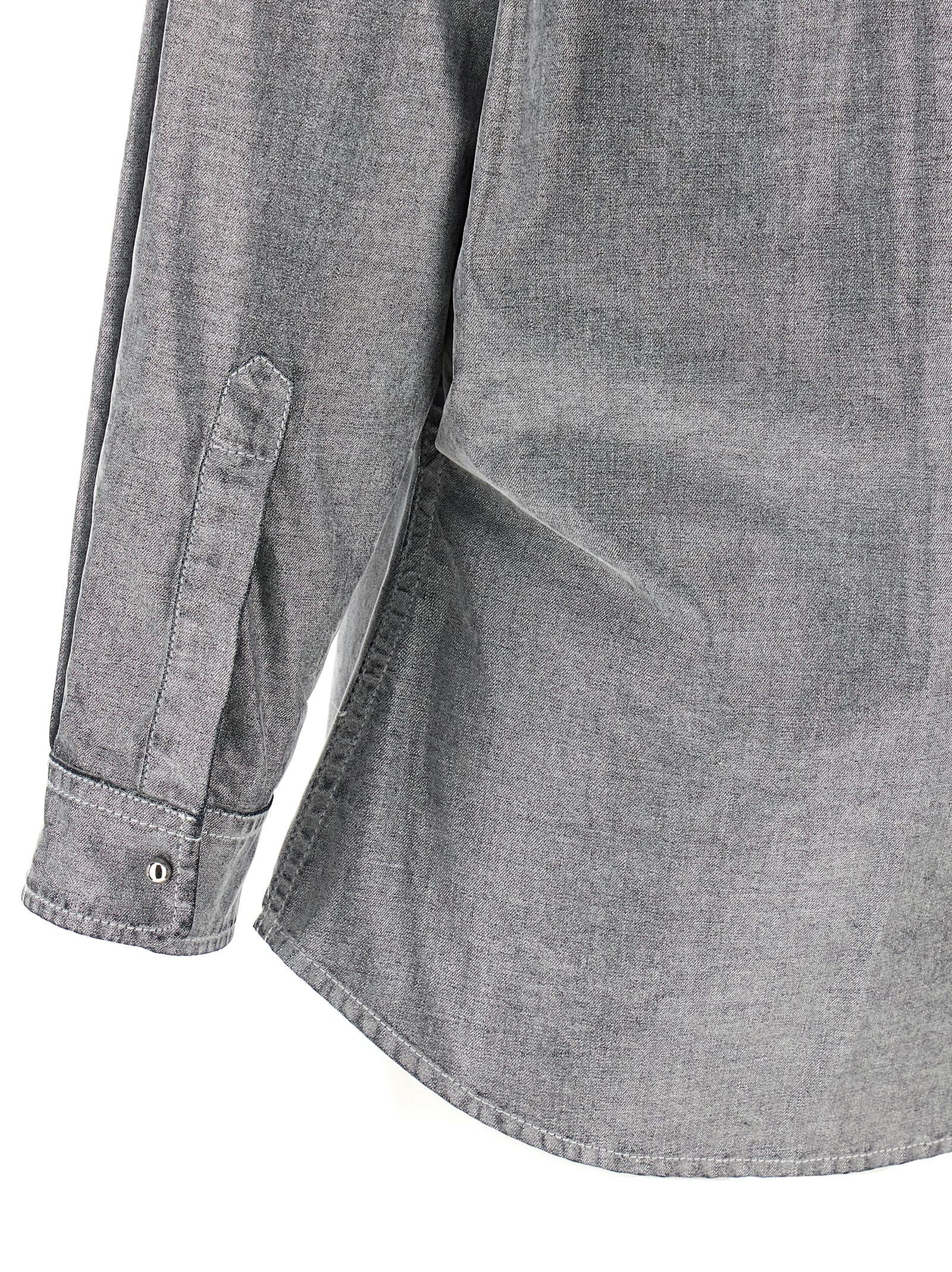 Blouse by Darkpark for women in denim cotton silver presents a discerning silhouette, showcasing a sophisticated and for a truly discerning finish.