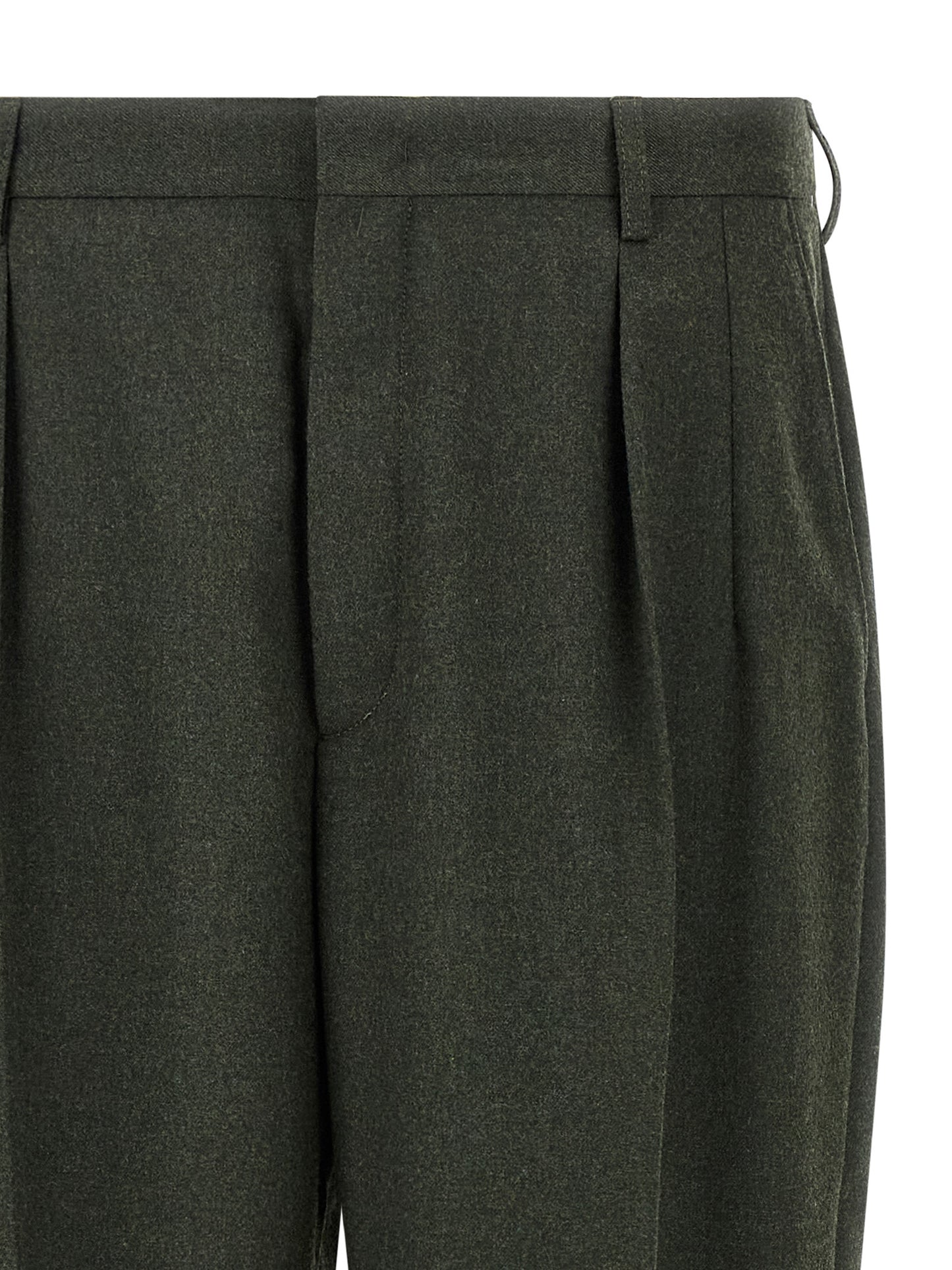 Trousers by CELLAR DOOR for men in polyester & viscose bicolour & green features an on trend silhouette, showcasing a sophisticated straight-leg with a long and for an on trend finish.