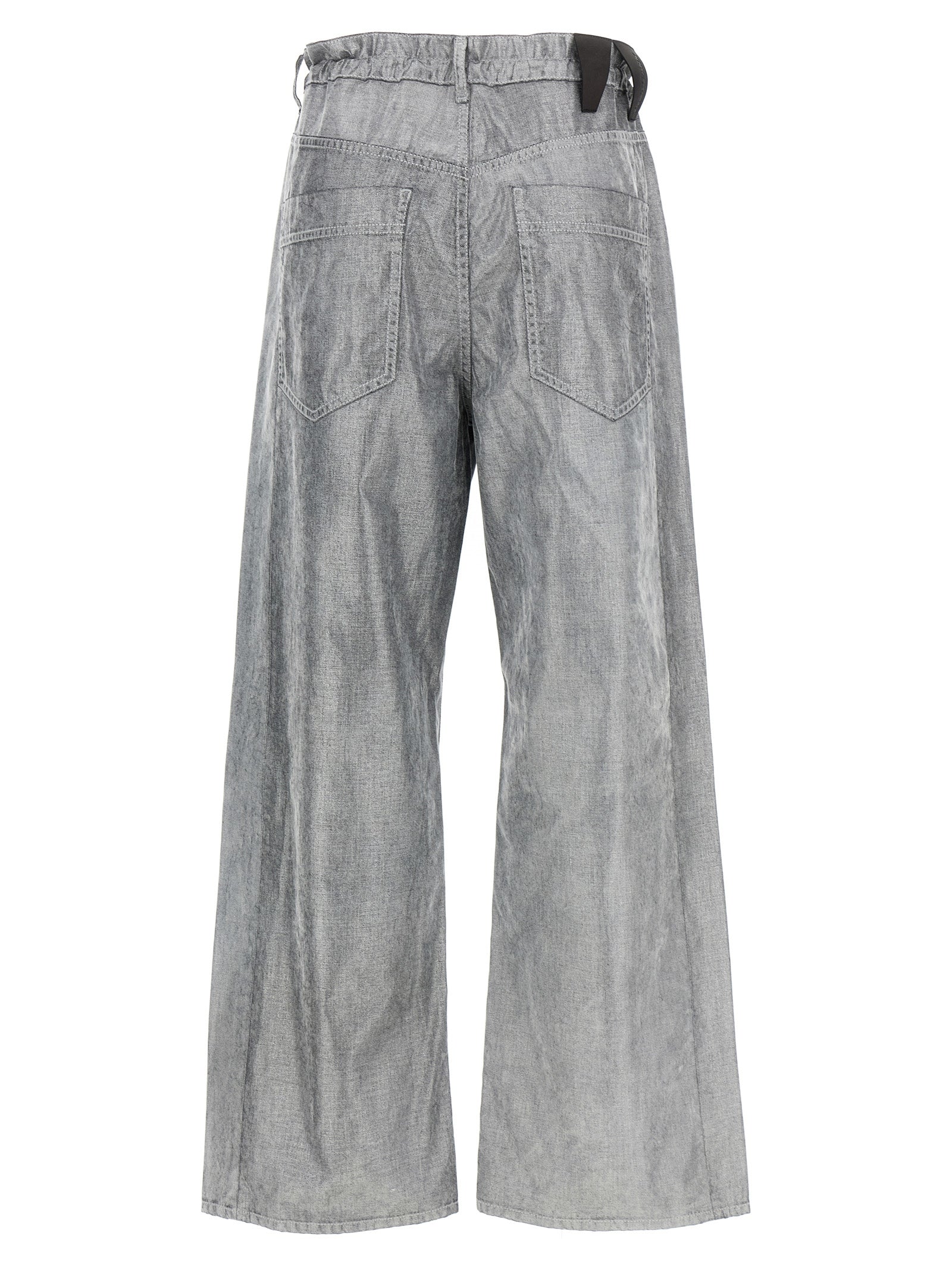 Jeans by Darkpark for women in cotton denim silver features a refined silhouette with a refined wide, defined by a and a refined long for a refined finish.
