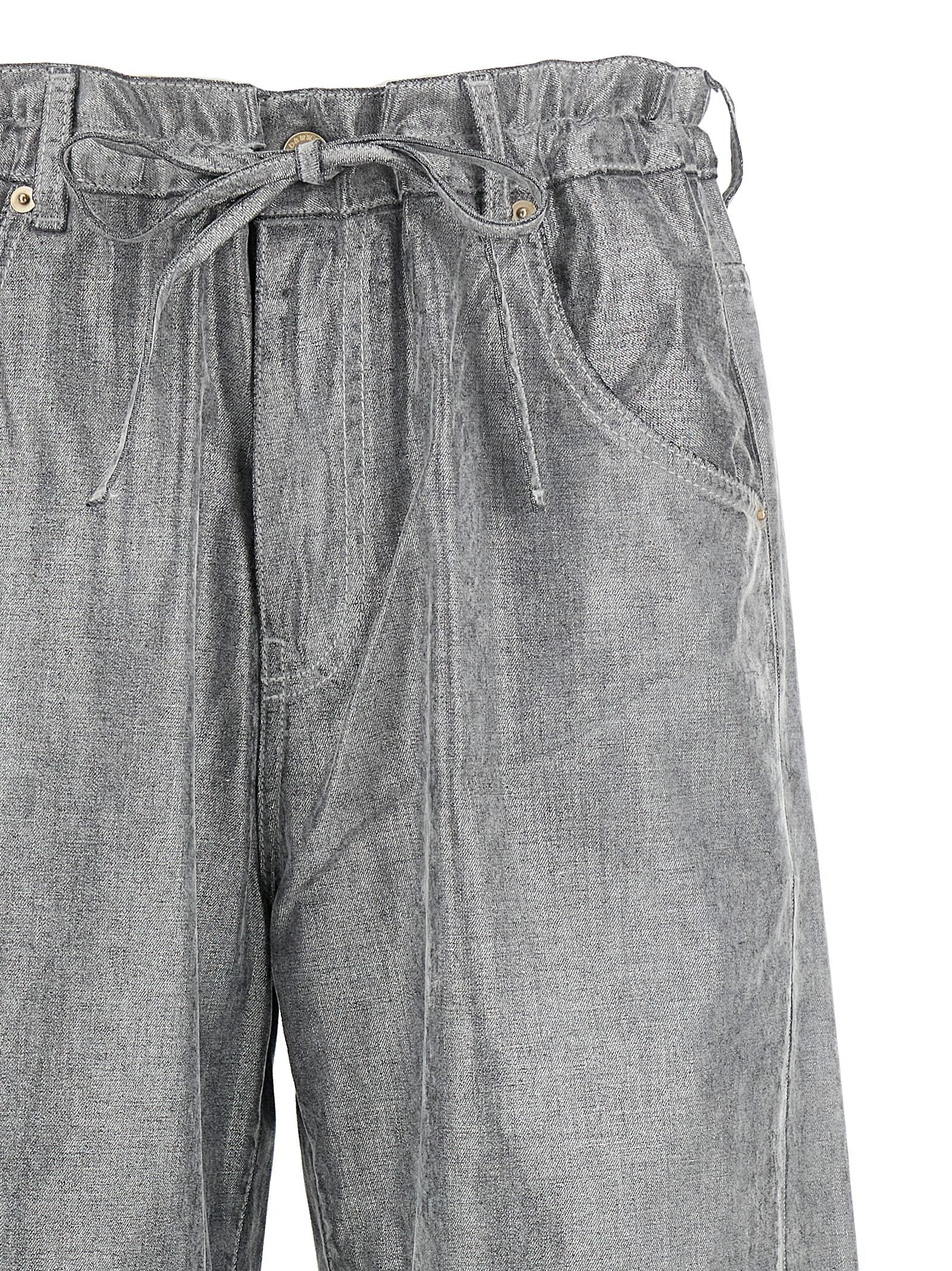 Jeans by Darkpark for women in cotton denim silver features a refined silhouette with a refined wide, defined by a and a refined long for a refined finish.