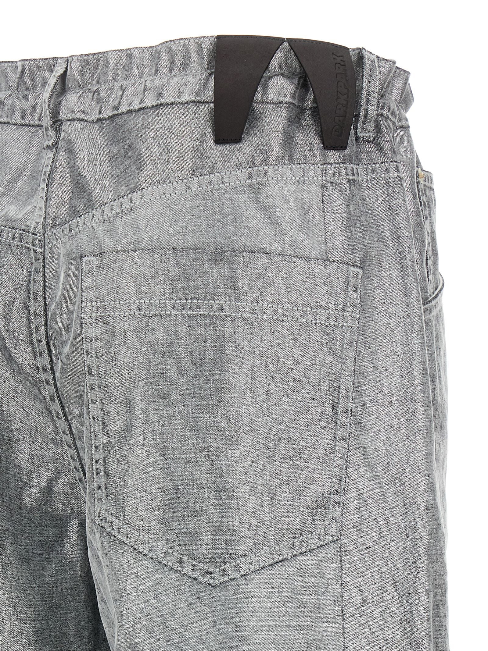 Jeans by Darkpark for women in cotton denim silver presents a refined pantology silhouette, artfully defined by a refined pantology wide, long, and a sophisticated .