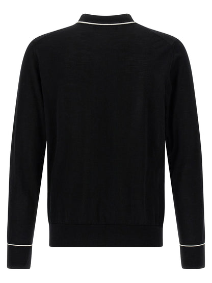 Cardigan by Dolce & Gabbana for men in marabou wool black features an impeccable silhouette, showcasing a sophisticated and detail for a truly impeccable finish.