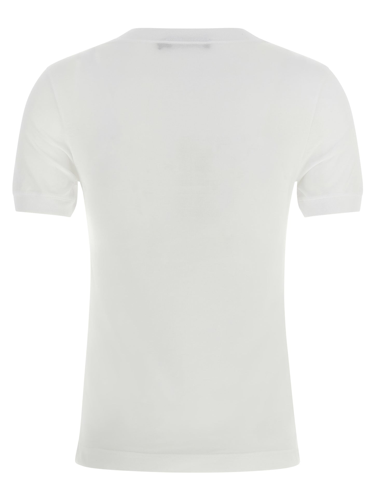 T-Shirt by Dolce & Gabbana for women in cotton white features an on trend silhouette, perfectly showcasing a on trend and for an elevated aesthetic.