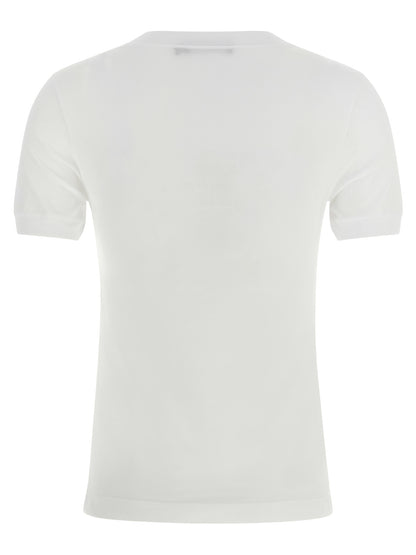 T-Shirt by Dolce & Gabbana for women in cotton white features an on trend silhouette, perfectly showcasing a on trend and for an elevated aesthetic.