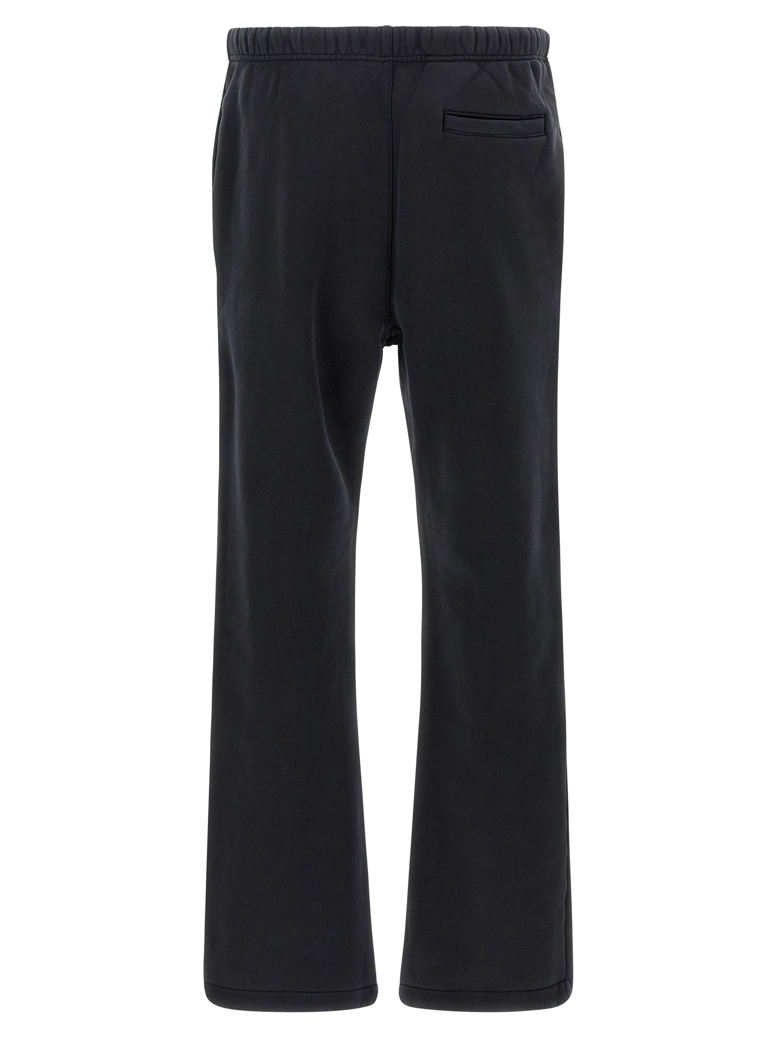 Joggers by PURPLE for men in cotton black & purple presents a tailored silhouette, showcasing a tailored straight-leg & wide and long cut with a refined for a truly tailored aesthetic.