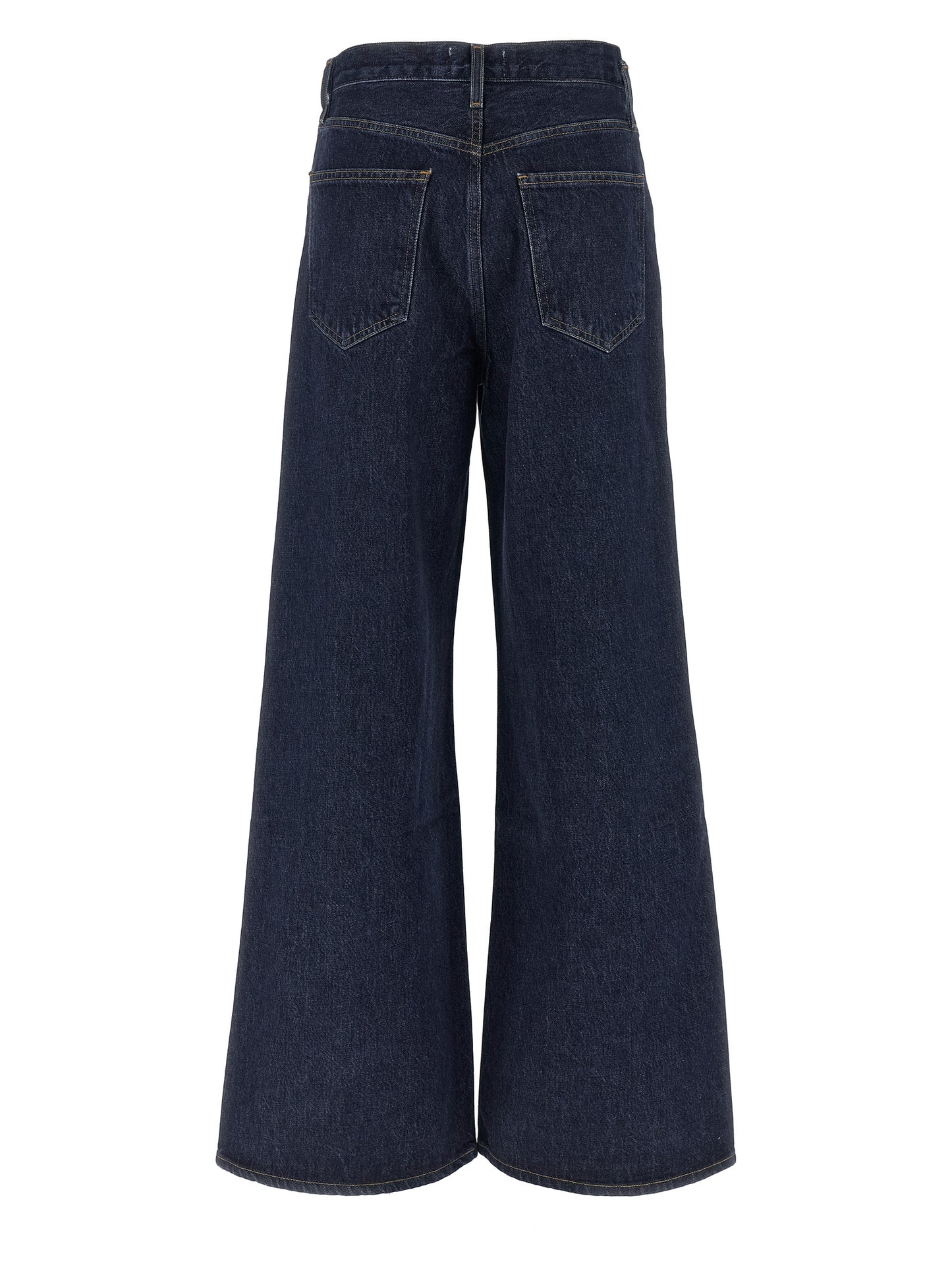 Jeans by Agolde for women in lyocell & denim cotton blue features an sartorial relaxed-fit & wide and long with a high rise cut for a sartorial finish.