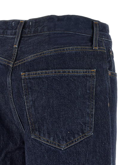 Jeans by Agolde for women in lyocell & denim cotton blue features a refined silhouette with a refined relaxed-fit & wide, defined by a high rise and a refined long for a refined finish.