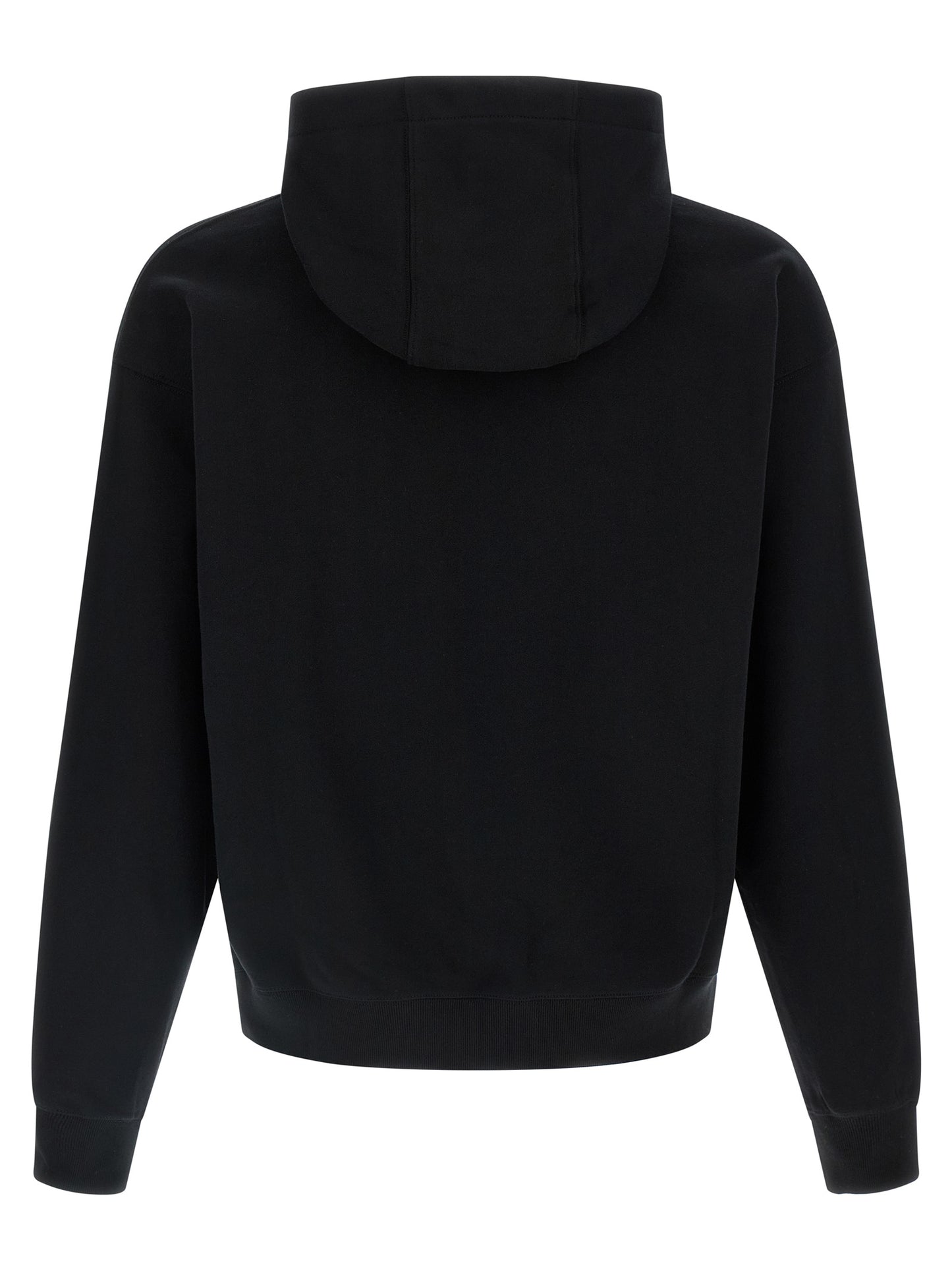 Sweatshirt Hoodie by Versace for men in cotton black showcases a city-ready silhouette, artfully detailed with a signature hooded neckline and for a city-ready finish.