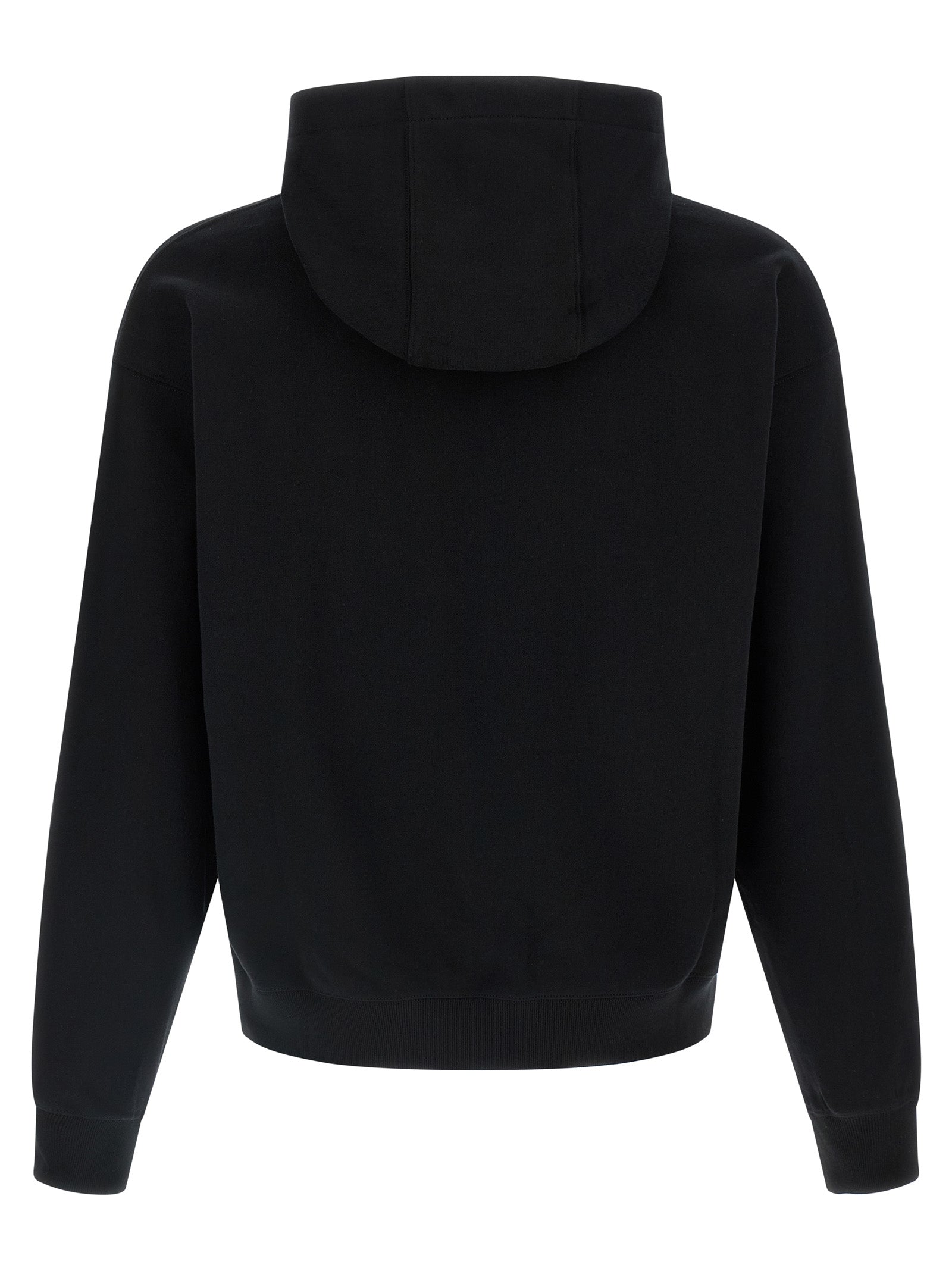 Sweatshirt Hoodie by Versace for men in cotton black showcases a city-ready silhouette, artfully detailed with a signature hooded neckline and for a city-ready finish.
