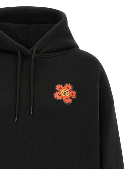 Sweatshirt Hoodie by Kenzo for women in cotton black & print features a edgy silhouette, detailed with a edgy hooded neckline and for a refined finish.