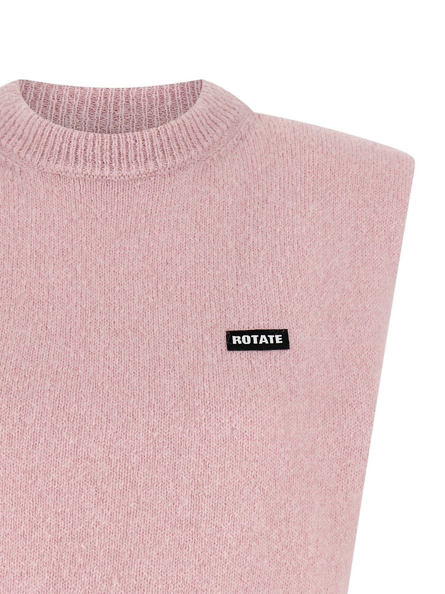 Vest by ROTATE BIRGER CHRISTENSEN for women in alpaca wool & polyamide multicolor & pink showcases a utilitarian silhouette, artfully incorporating insulated and a utilitarian for a truly utilitarian finish.
