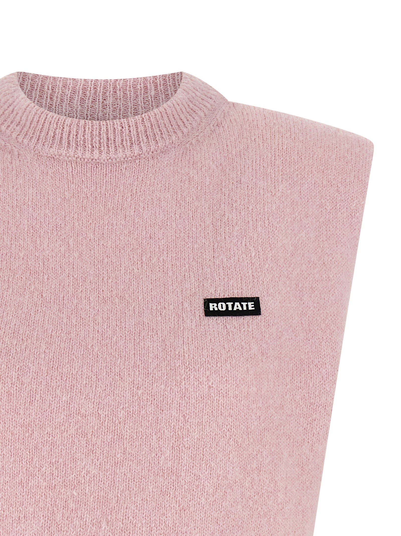 Vest by ROTATE BIRGER CHRISTENSEN for women in alpaca wool & polyamide multicolor & pink showcases a utilitarian silhouette, artfully incorporating insulated and a utilitarian for a truly utilitarian finish.
