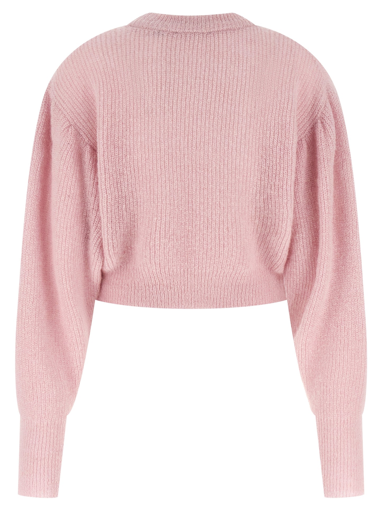 Cardigan by ROTATE BIRGER CHRISTENSEN for women in alpaca wool & polyamide multicolor & pink features a nuanced silhouette with a refined round neckline and nuanced detailing for a sophisticated look.