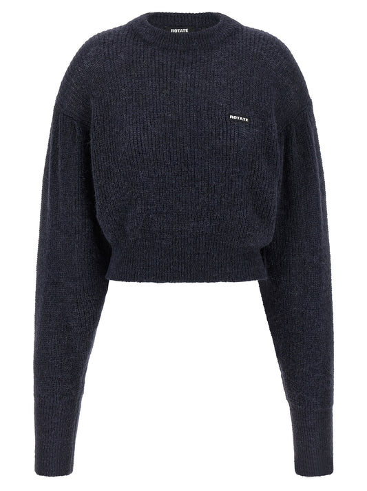 ROTATE BIRGER CHRISTENSEN Blue Wool Cardigan