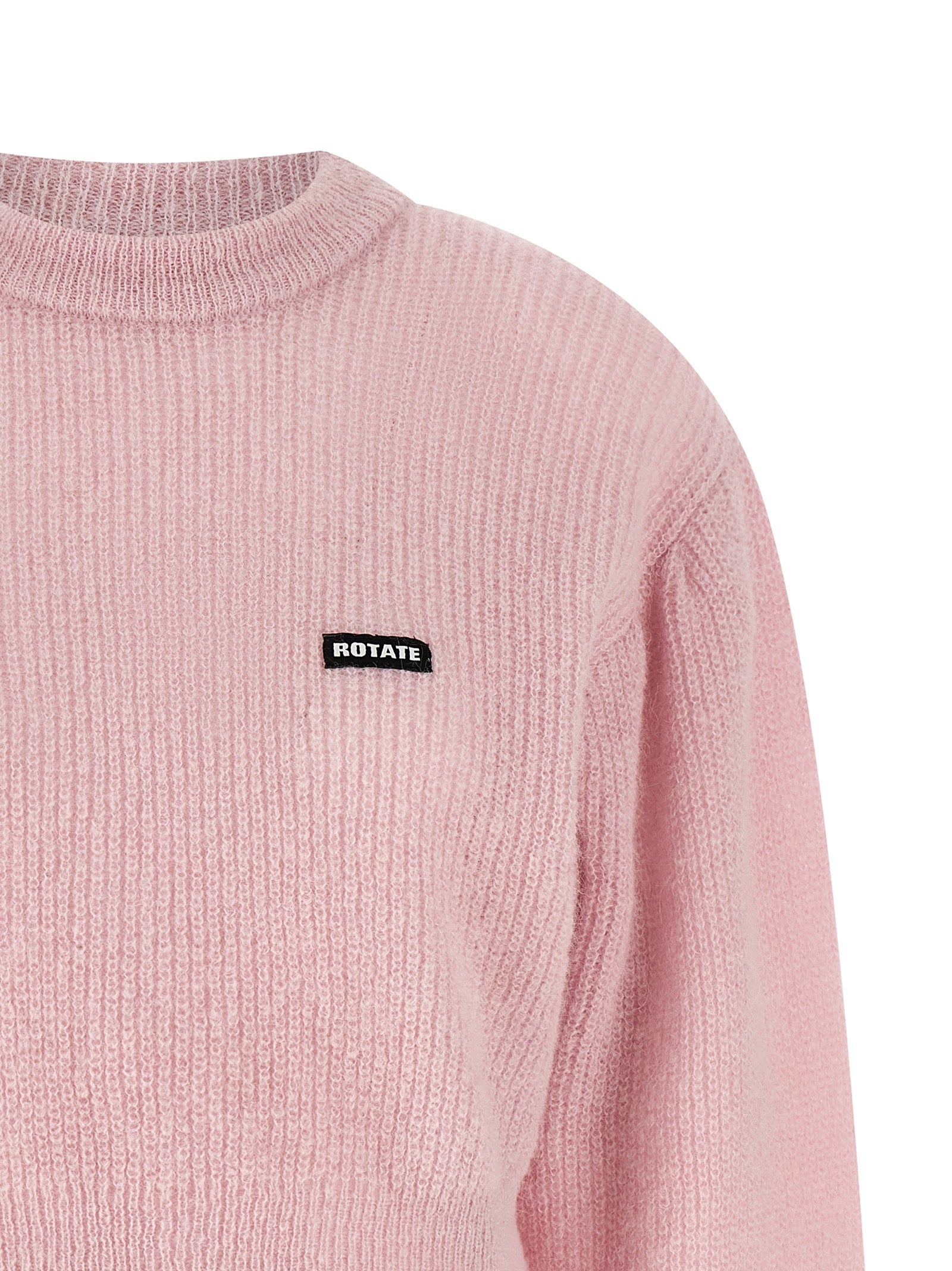 Cardigan by ROTATE BIRGER CHRISTENSEN for women in alpaca wool & polyamide multicolor & pink features an crisp silhouette, showcasing a sophisticated round neckline and detail for a truly crisp finish.