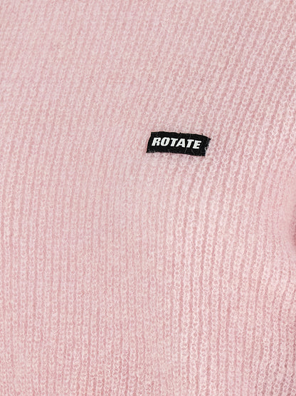 Cardigan by ROTATE BIRGER CHRISTENSEN for women in alpaca wool & polyamide multicolor & pink showcases a captivating silhouette, artfully detailed with a captivating and for a truly sophisticated captivating look.