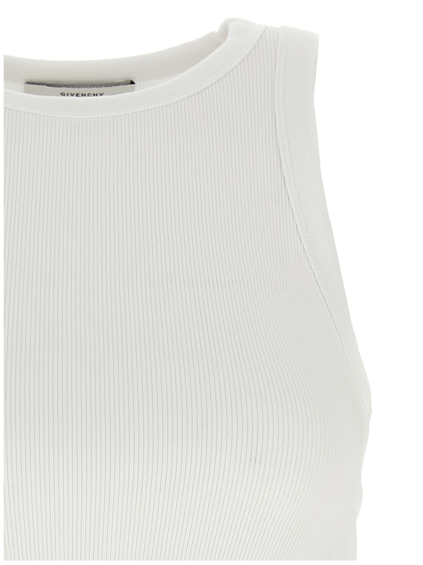 Tank Top by Givenchy for women in stretch cotton white & print showcases a sublime silhouette, with and details for a sublime finish.
