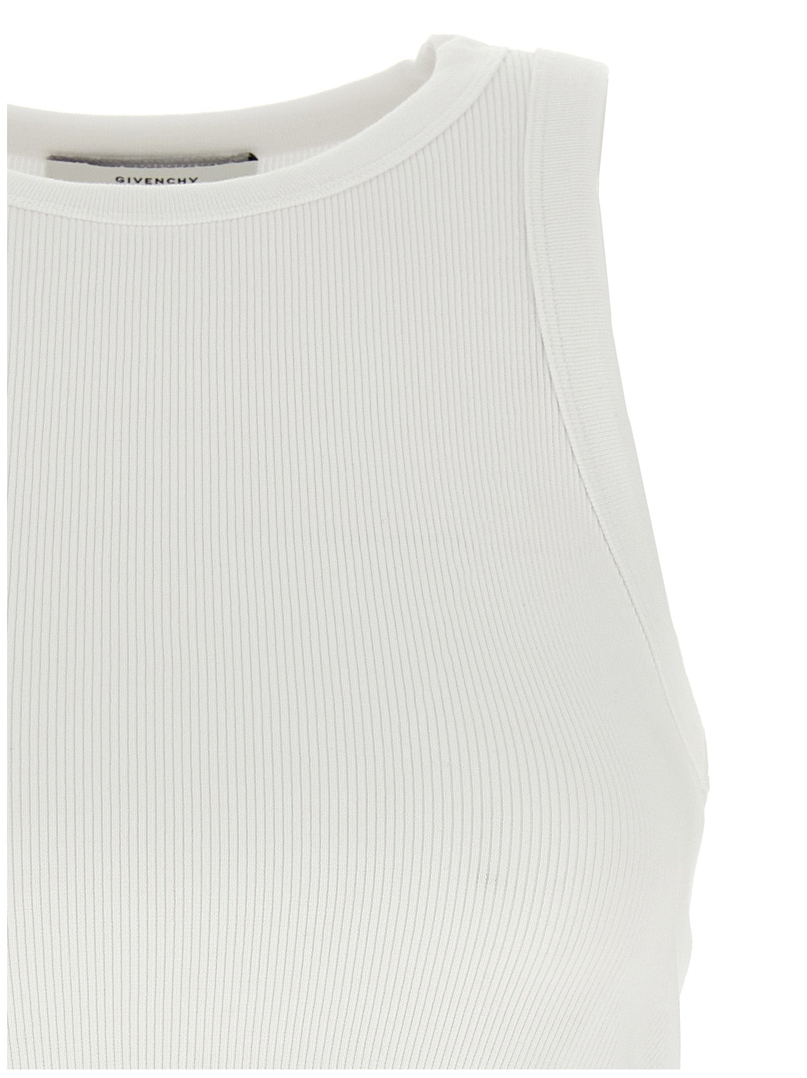 Tank Top by Givenchy for women in stretch cotton white & print showcases a sublime silhouette, with and details for a sublime finish.