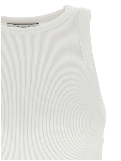 Tank Top by Givenchy for women in stretch cotton white & print showcases a sublime silhouette, with and details for a sublime finish.