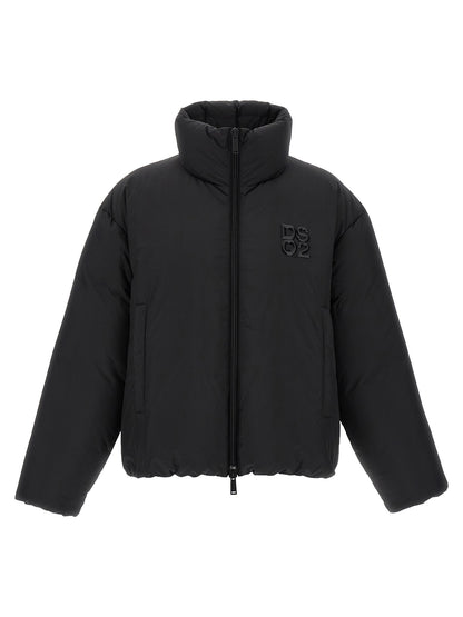 Dsquared² Black Polyester Full-Length Jacket