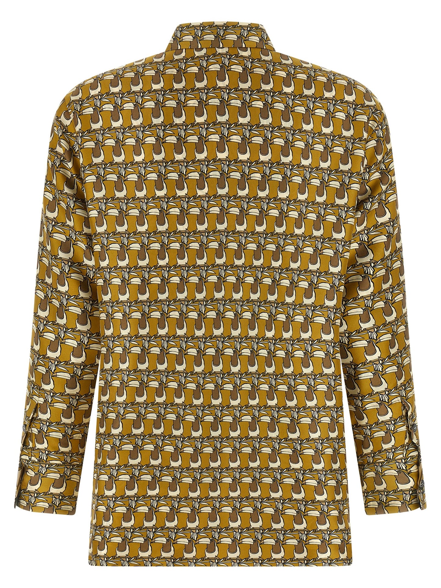 Blouse by Max Mara for women in silk twill multicolor & patterned features an architectural silhouette with a refined and elegant for a architectural look.