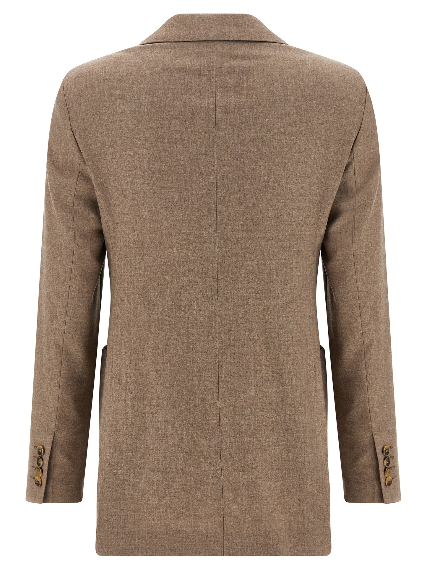 This Blazer by Max Mara for women in cashmere & cupro beige presents a tailored silhouette, meticulously tailored with a tailored and distinctive for a tailored finish.