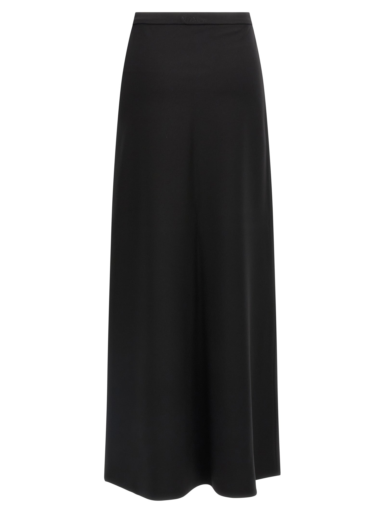 Skirt by Max Mara for women in stretch polyamide cotton black features a captivating silhouette, showcasing the captivating Women's Flared Stretch Polyamide Cotton Mini Skirt design with a sophisticated mini for a captivating look.