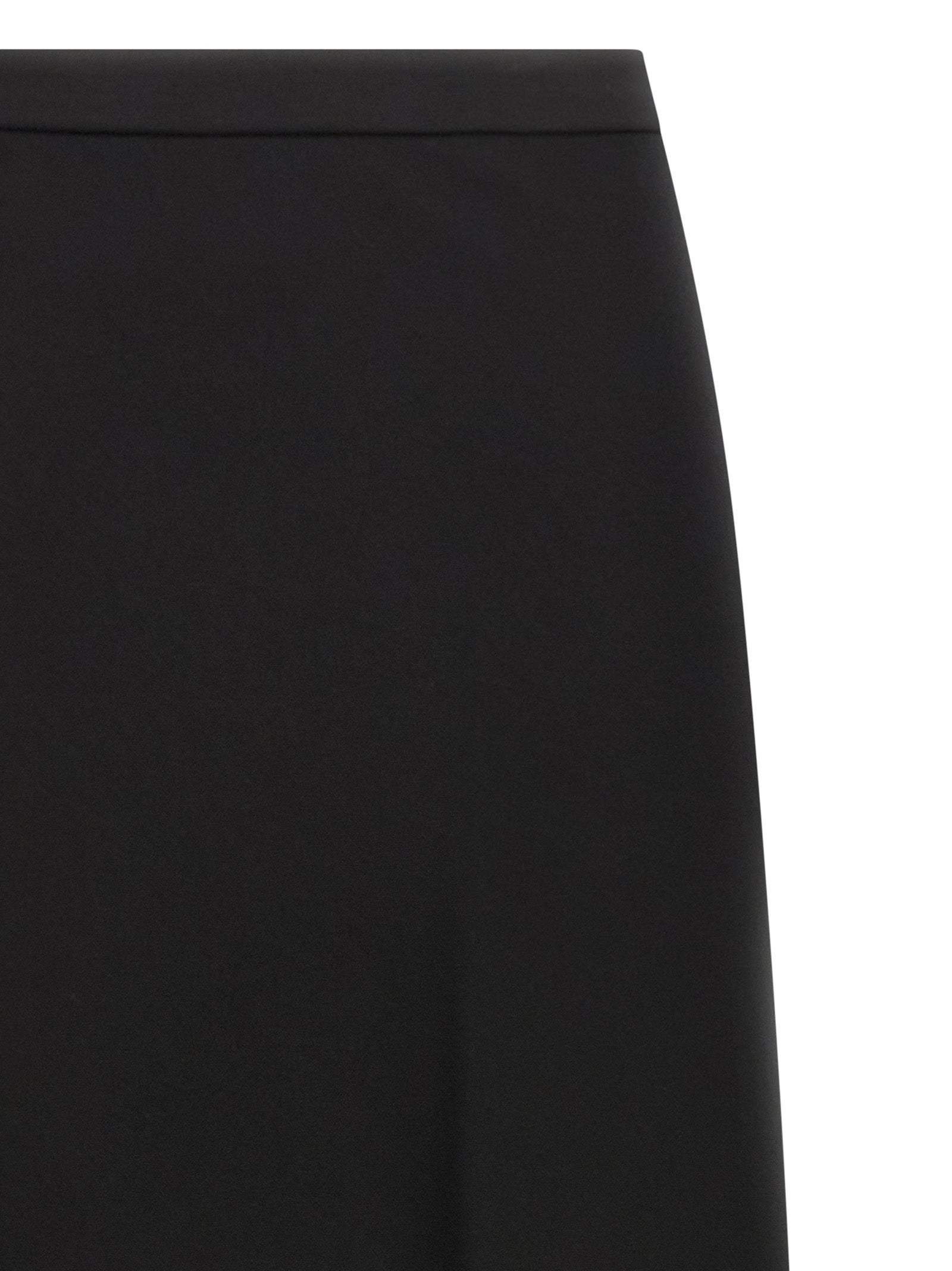 Skirt by Max Mara for women in stretch polyamide cotton black features an tailored silhouette, artfully capturing the essence of Women's Flared Stretch Polyamide Cotton Mini Skirt in a sophisticated mini.