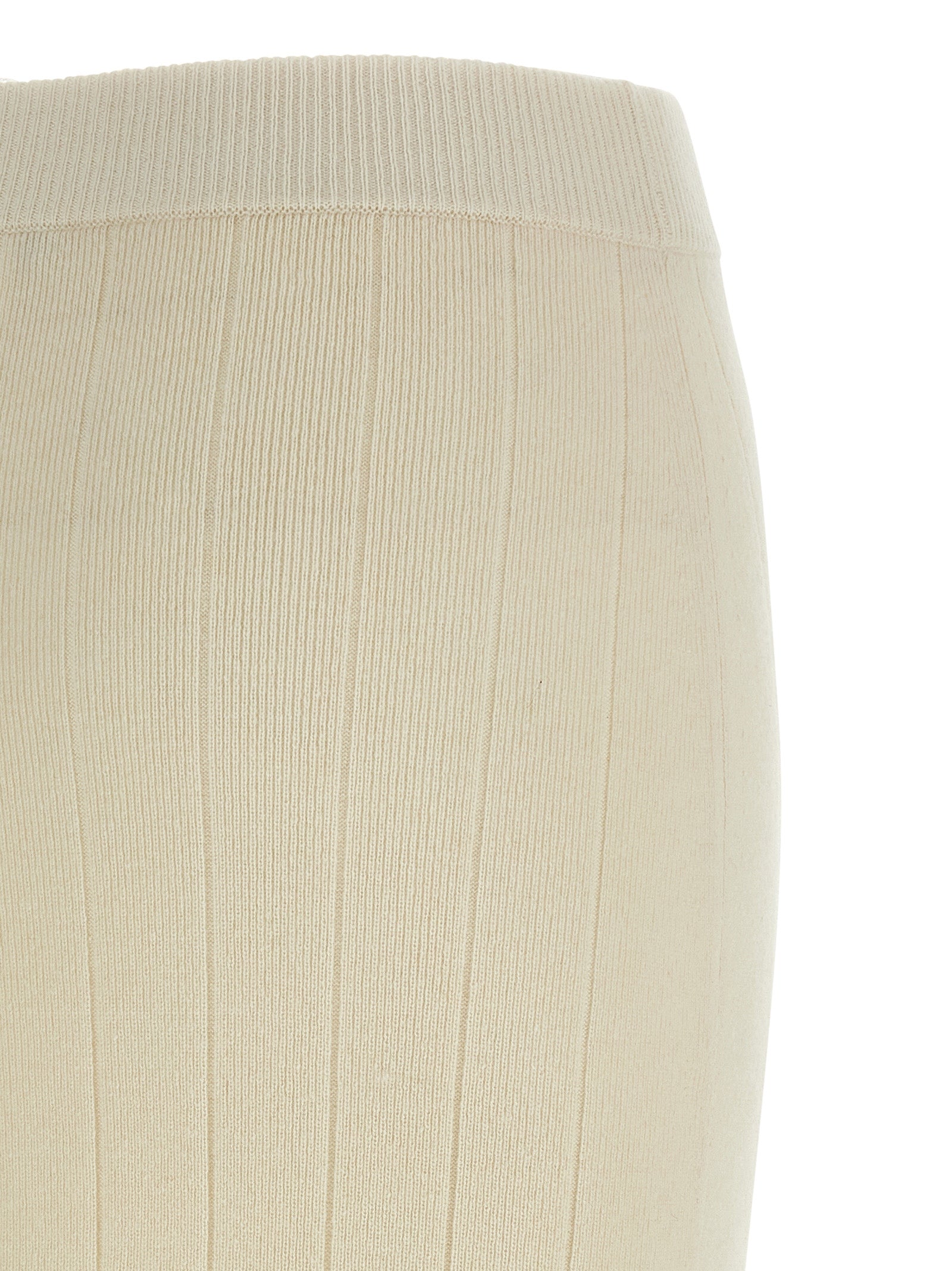 Skirt by Max Mara for women in cashmere white features a sublime silhouette, showcasing the sublime design of the Women's Cashmere Midi Skirt in a sophisticated midi.