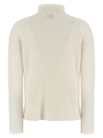 Cardigan by Max Mara for women in polyamide & cashmere white showcases a luxurious silhouette, meticulously detailed with a sophisticated and for a refined finish.