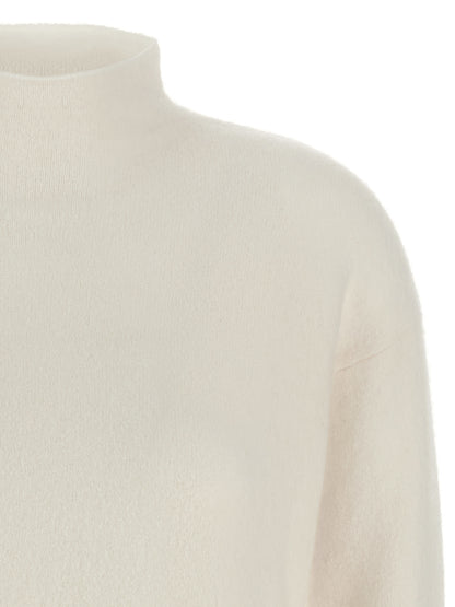 Cardigan by Max Mara for women in polyamide & cashmere white features a nuanced silhouette with a refined and nuanced detailing for a sophisticated look.