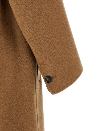 S Max Mara Brown Virgin Wool Coat